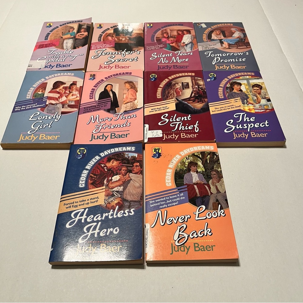 Cedar River Daydreams Judy Baer‎ Bundle of Ten Books Young Adult Fiction 90s 80s